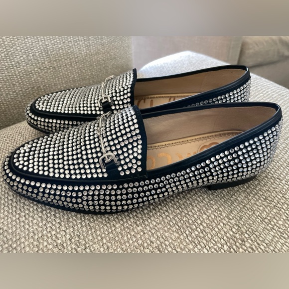Sam Edelman Loraine Penny Loafer Glitz  Size 8 Rhinestone Bedazzled Bling - Picture 11 of 14